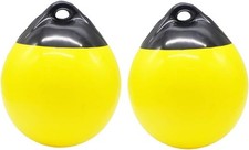Pair of Boat Fenders Ball Round Anchor Buoy, Dock Bumper Ball Inflat