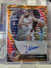 2021-22  Prizm Draft Picks Jordan Schakel #DP-JSC Orange Pulsar Prizm /49