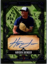 2024 Wild Card 5 Card Draw 1/3 Auto Parallel Hayden Juenger 5CDCL-HJA Auto