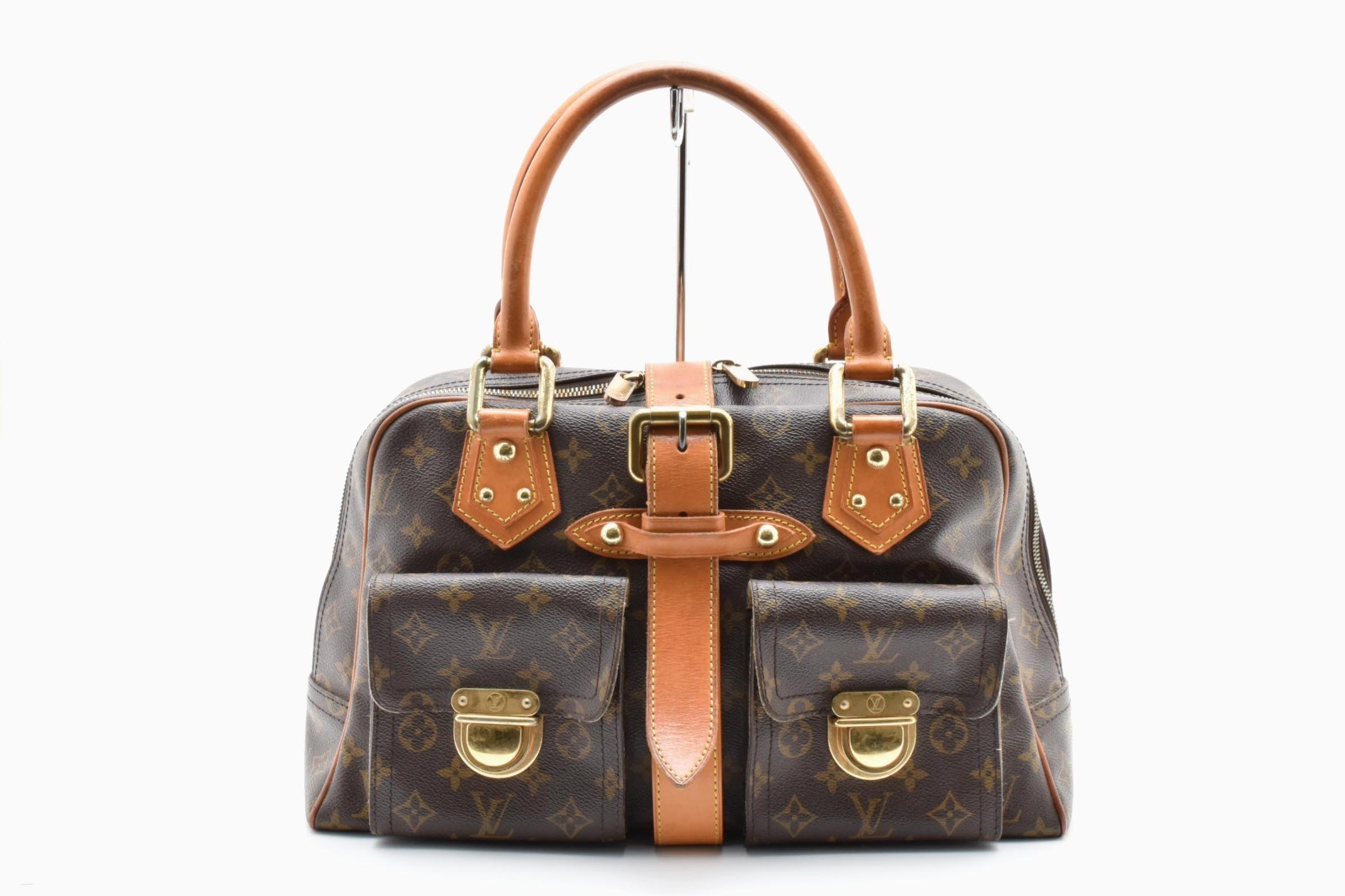 LOUIS VUITTON Manhattan GM M40025 Monogram Handbag Bag Auth From JAPAN