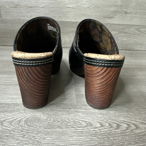 Scarpe facili da in sughero. Zoccolo donna Korks Tina taglia 8M. Molto bello. Nero. - Foto 9 di 15