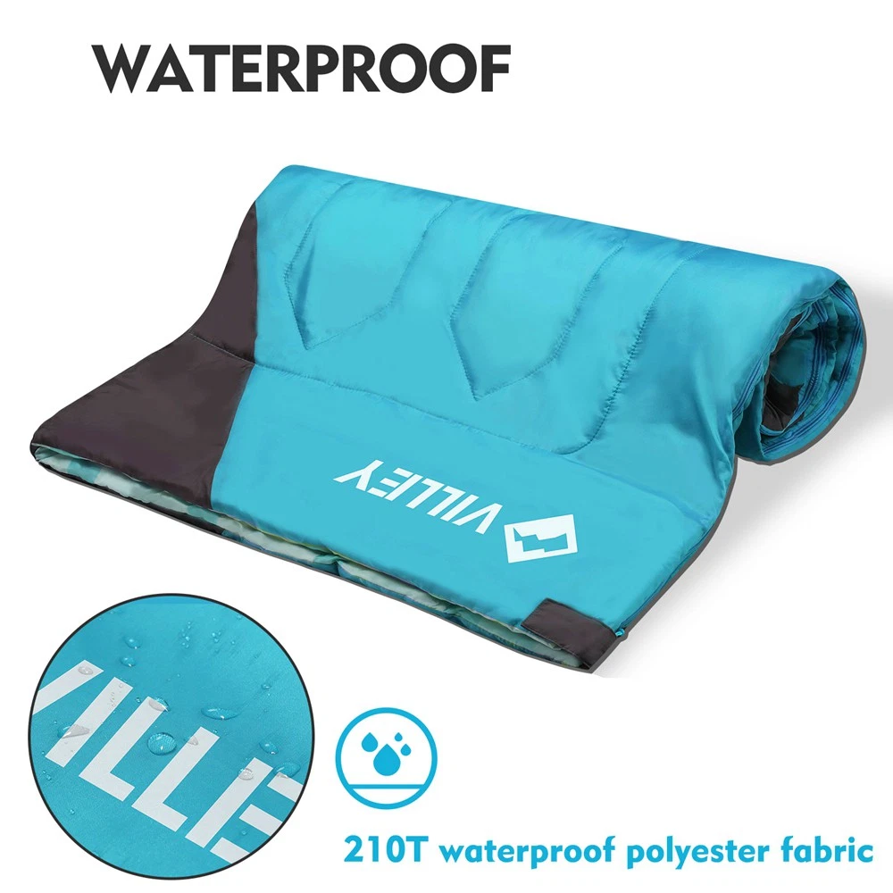 VILLEY Camping Sleeping Bag Backpacking Sleeping Bag 3 Seasons for Adults & Kids