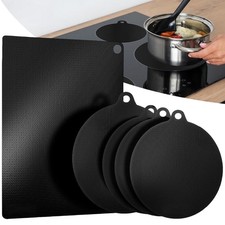 5x Silicone Cooking Mat Induction Cooktop Heat Insulated Scratch Resistant Pads