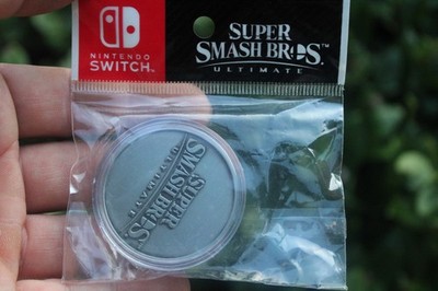 2018 Nintendo Switch Super Smash Brothers Ultimate Promo Collector Coin (NOS)