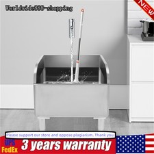Commercial Stainless Steel Mop Sink Laundry Room Floor Mop Sink with Drainage