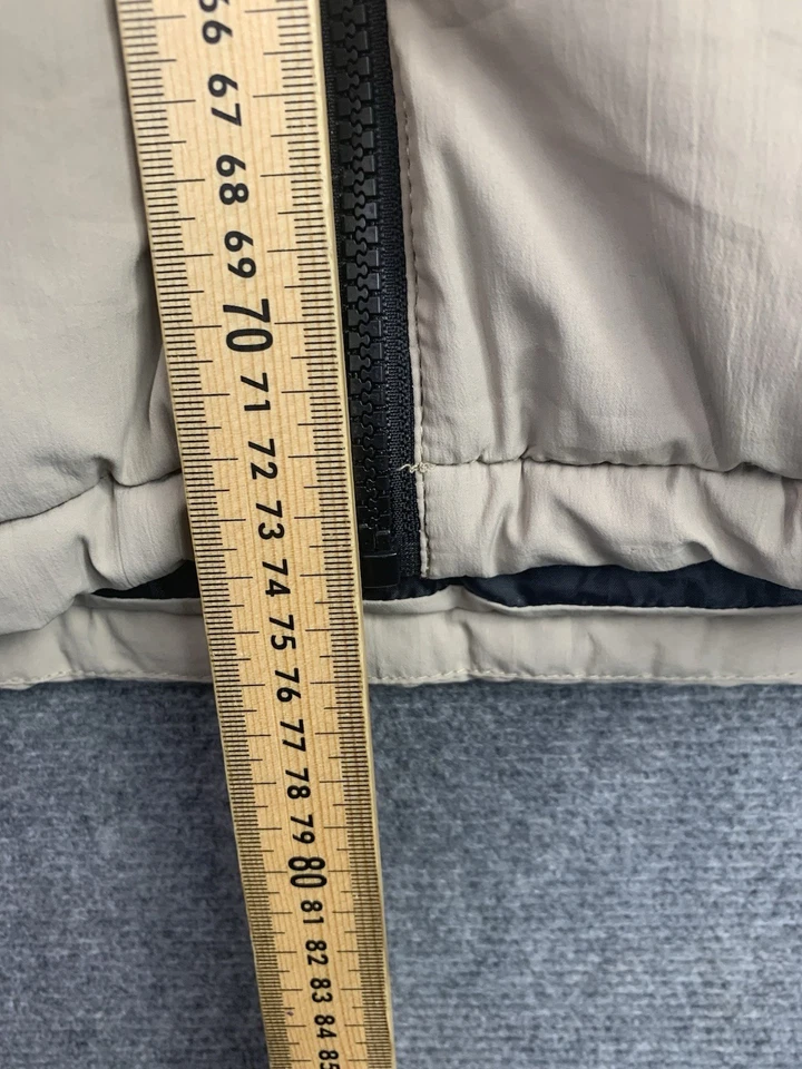 Jack & Jones Jacket Mens 2XLARGE Beige Puffer Long Sleeve Full Zip Warm 2XL - Image 4 of 4