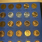 1941-1974 P.D.S. Lincoln Cent Fully Uncirculated Set In Whitman Album
