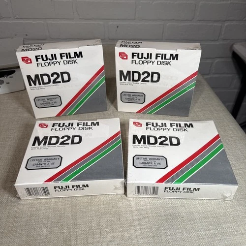 FUJI FILM MD2D - 4 Box Of 10 (40) 5 1/4" floppy disks (DS/DD) in new, sealed