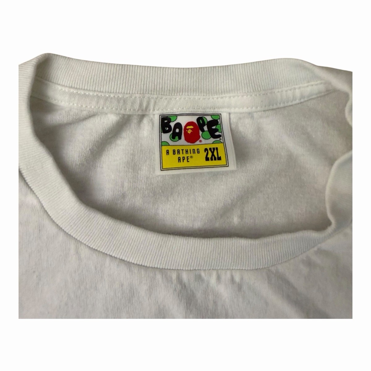 Vintage Bape A Bathing Ape Big Head T-shirt Double Sided Single