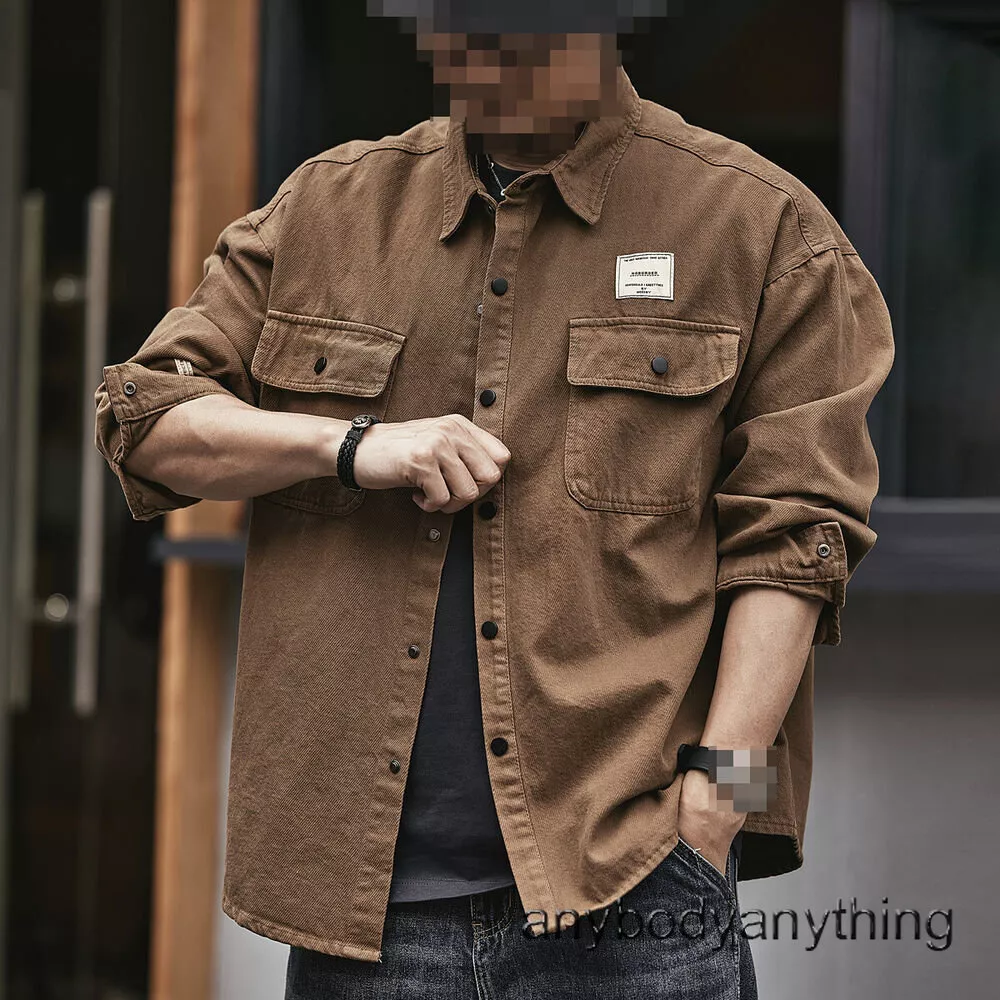 Mens work shirt discount jacket