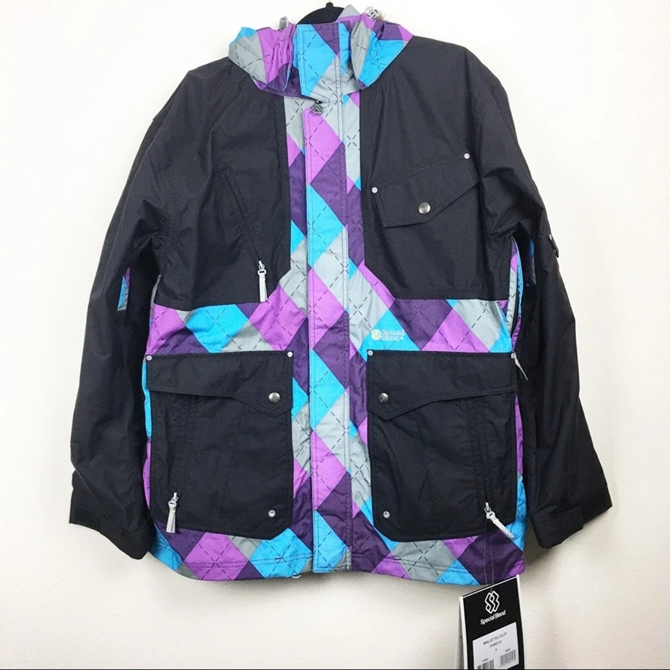 Mens 219601 Special Blend Utility GNARGYLE Snowboard Jacket 963 Size Medium NWT Foto 3 de 4