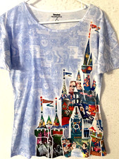 Disneyland Park Resort Castle T Shirt S Women's All over print 40 years of Magic