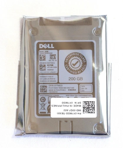 NEW Dell Y7MDD 0Y7MDD THNSF8200CAME Enterprise Class 200GB 1.8" SATA SSD - Picture 2 of 3