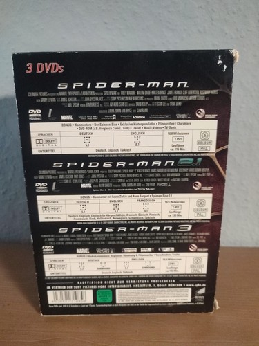 Spider-Man / Spider-Man 2.1 / Spider-Man 3 | 3-DVD-Set DVD Sony Pictures - Imagen 3 de 4