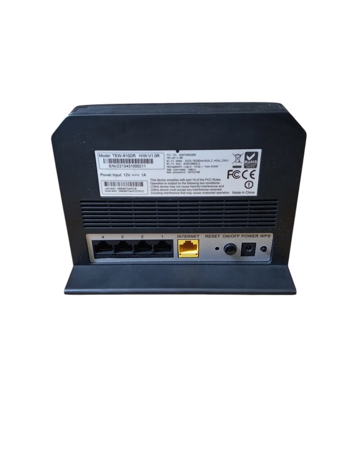 Trendnet TEW-810DR AC750 Dual Band Wireless Router Wi-Fi | tested working - Image 3 of 4