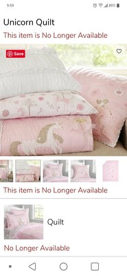 pottery barn unicorn bedding