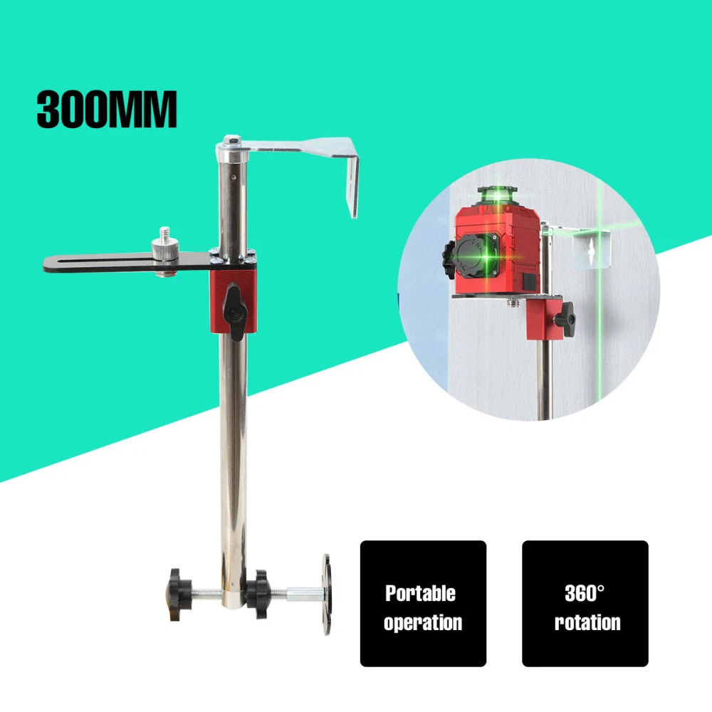 Laser Level Wall Mount Bracket 300-400mm Adjustable Support Holder