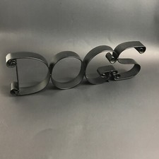 Black Metal "Dogs" sign
