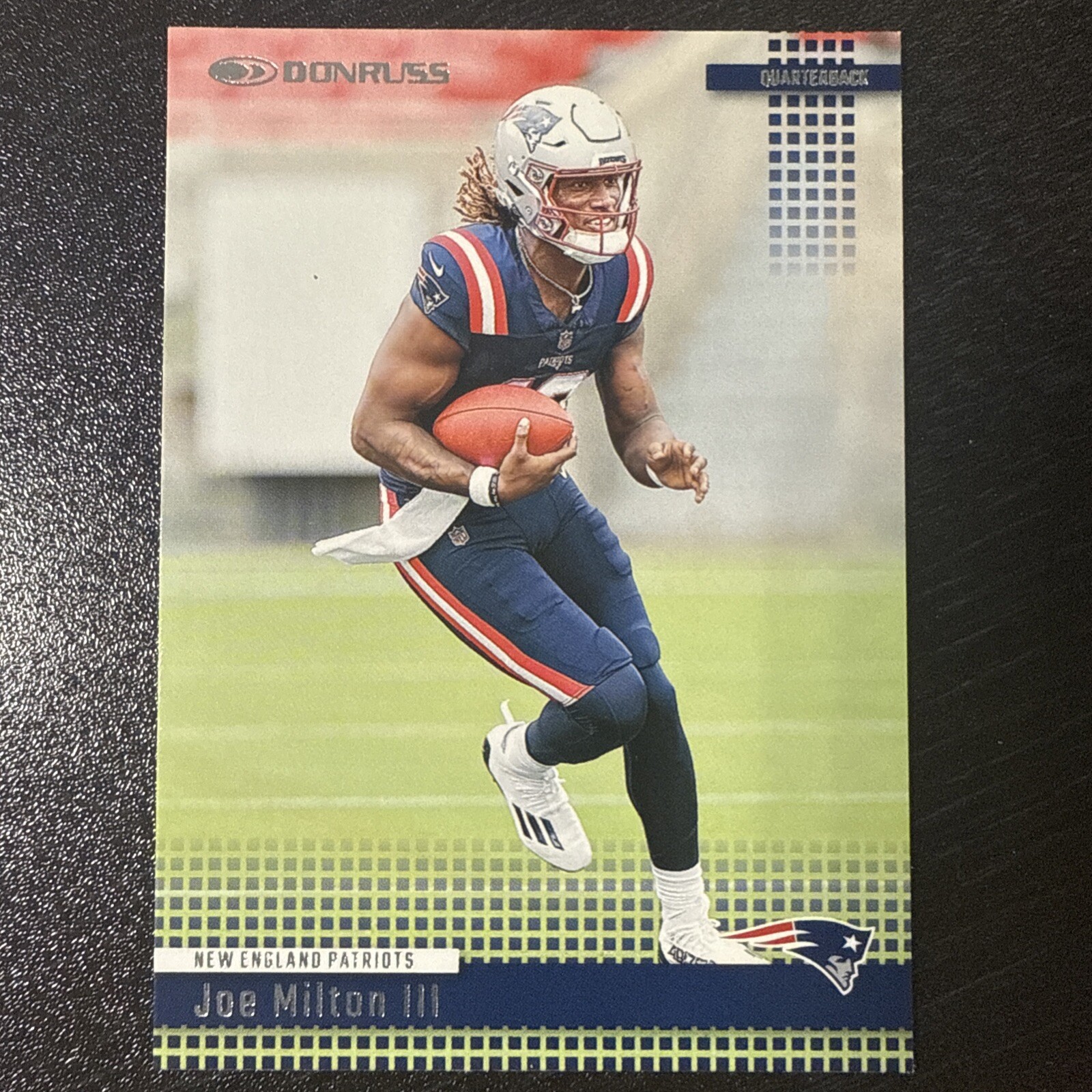 2024 Donruss - #35 - Joe Milton II 2004 Retro RC - Patriots