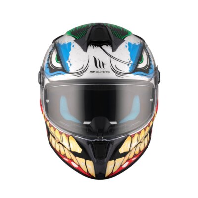 MT TARGO S JOKE FULL FACE ECE22.06 MOTORCYCLE HELMET GLOSS WHITE