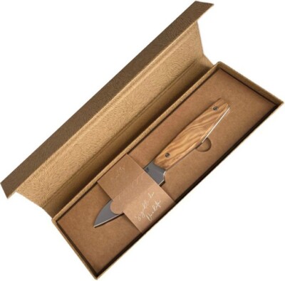 MKM-Maniago Knife Makers Kitchen Knife 3.75'' X50CrMoV15 Steel Blade Wood Handle