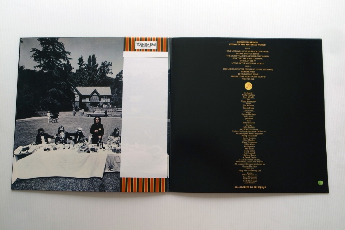 JAPAN TOP! George Harrison ‎– Living In The Material World 1977 NM