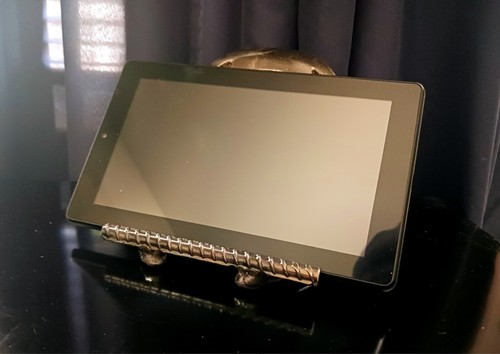 Horseshoe Tablet/Phone Stand Steel Metal Heavy Duty Tablet Stand Welded USA Made - 第 5/7 張圖片