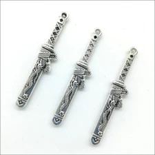 50pcs Dragon sword Antique Silver Charms Pendants For Jewelry Making DIY 45*8mm