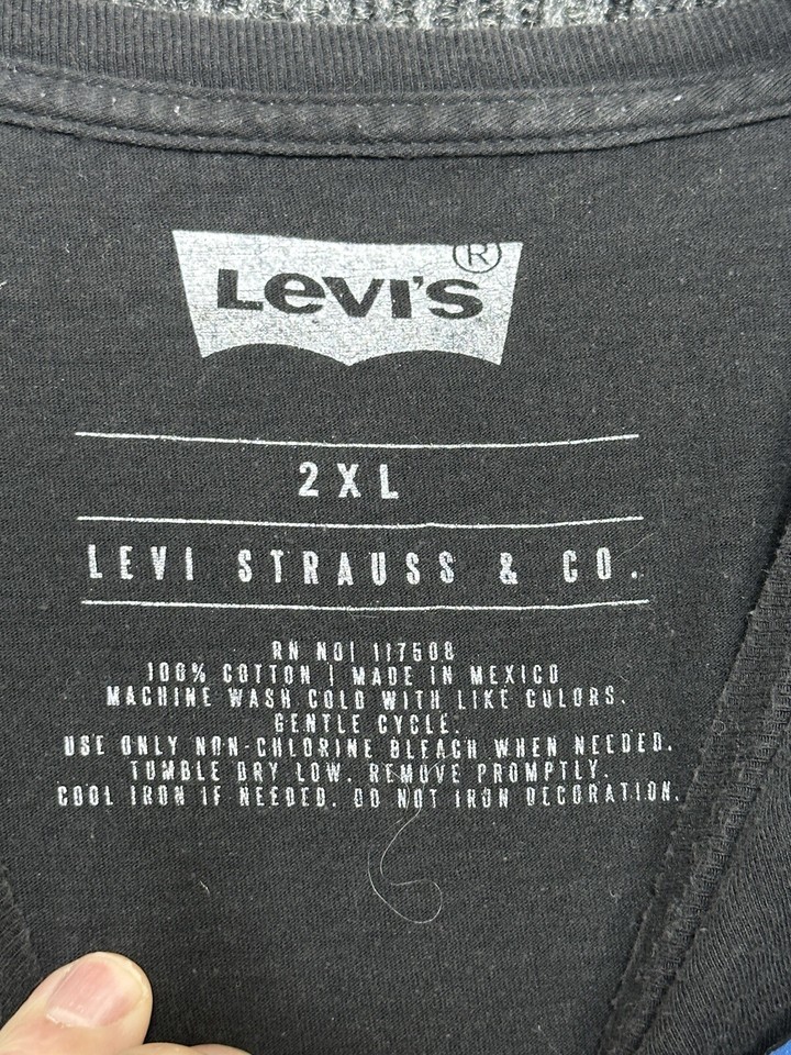 Levi’s Shirt Adult 2XL XXL Black Red Blue Gorpcore Classiccore Dadcore