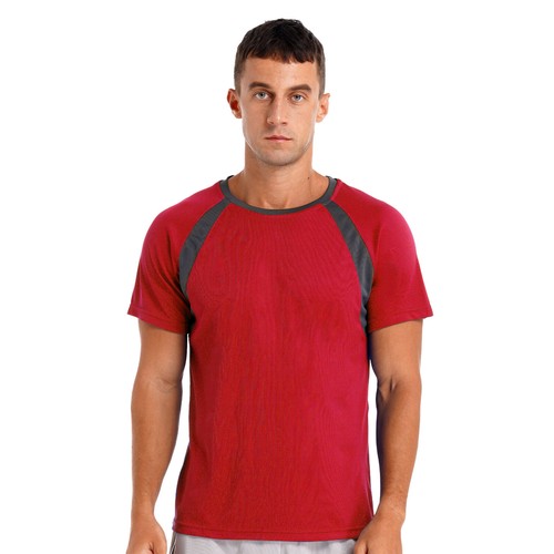 Mens Short-Sleeve Rash Guard Vest UPF 50 Swim Shirt Quick-Dry Workout Sports AU - Picture 20 of 67