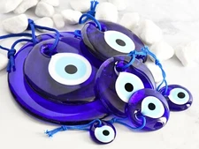 Turkish Evil eye Greek Mati Eye Nazar Amulet Protection Authentic Handmade Glass