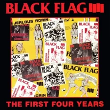 BLACK FLAG The First Four Years LP PUNK ROCK Hardcore BLACK WAX Compilation NEW