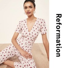 NWT Reformation France Floral Jumpsuit Size 8
