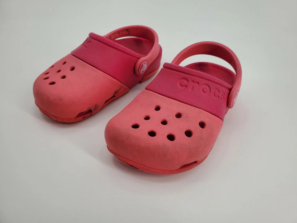 Crocs Kids' Electro Clogs | Water Shoes | Kids' Shoes Pink Size C 9 - Image 2 of 4