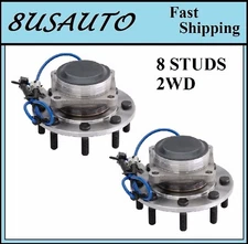 Front Wheel Hub Bearing Assembly Fit CHEVY SILVERADO 2500 HD CLASSIC 07 2WD PAIR