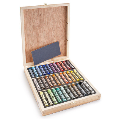 Sennelier Soft Pastels - professionelle Künstlerpastelle - 36 Holzkisten sortiert