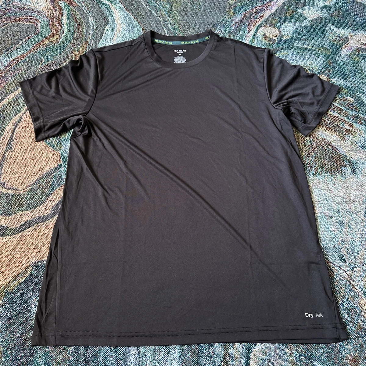 Tek Gear Men's Dry Tek Active Workout T-Shirt Black - XL Extra Large