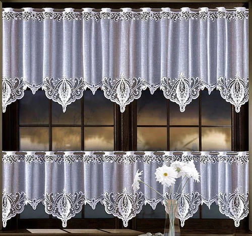 Cafe Net Curtain White Lace