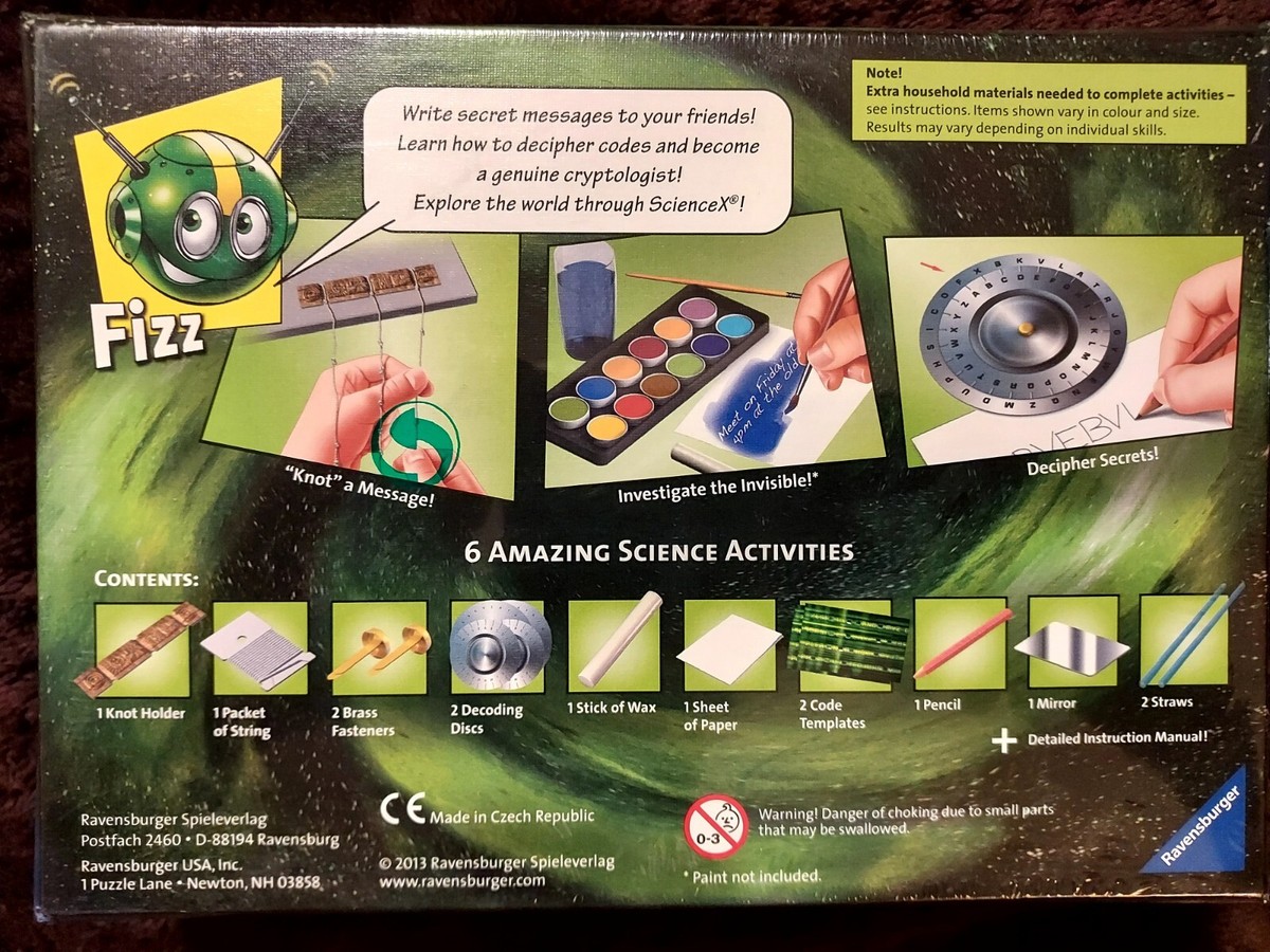 Ravensburger Science X Secret Codes Cryptology Kit (2013) SEALED | eBay