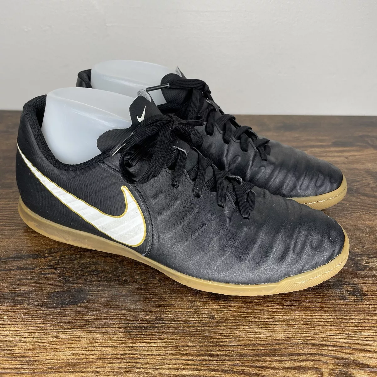 Nike Tiempo X Rio IV IC Black Soccer Shoes 897769-002 Size 7.5 |