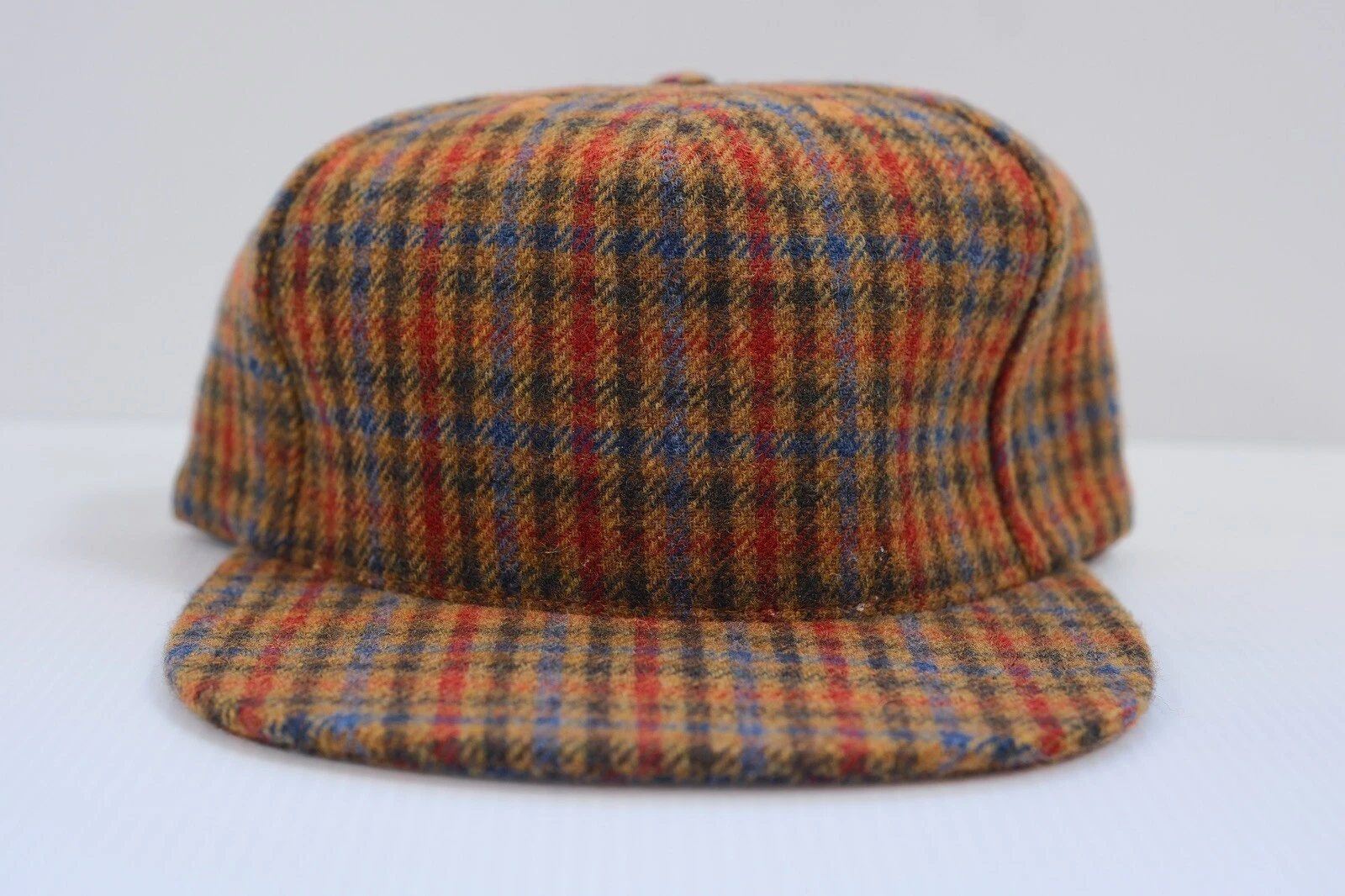 BOÎTE À CASQUETTES MOUTARDE SUPREME FW14 TWEED ARC ARRIÈRE 5 PANNEAUX LOGO NEUF AVEC ÉTIQUETTES