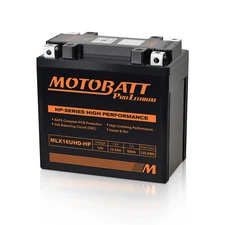 Motobatt MLX16U-HP QUADFLEX LifePo4 Lithium Replaces Yuasa YTX16BS YTX16BS1 YTX