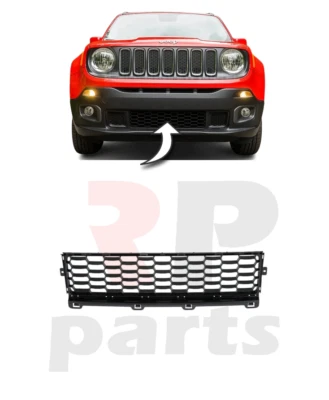 FOR JEEP RENEGADE 2014-2019 NEW FRONT BUMPER LOWER MESH GRILLE BLACK 5XB41LXHAA - Image 1 of 4
