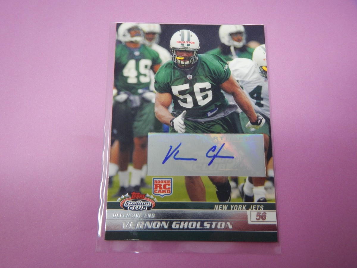 2008 Topps Stadium Club Vernon Gholston #140 Rookie RC Auto