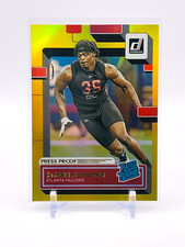 2022 Donruss Football DeAngelo Malone Rated Rookie GOLD Press Proof #386