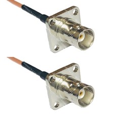 RG316 BNC Flange Female to BNC Flange Female RF Cable Rapid-SHIP LOT