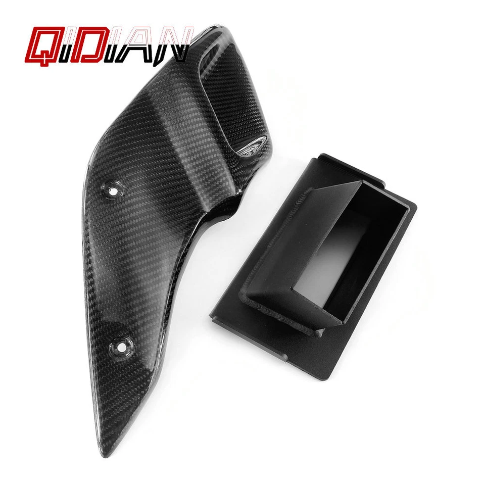 Protector lateral de cubierta de tubo de admisión de motocicleta de fibra de carbono para R NINE T 2015-2022 Foto 4 de 4