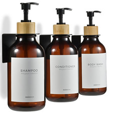 Shampoo, Conditioner, Shower Soap Dispenser Wall Mounted, 16.9 fl oz, Set of 3