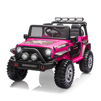 12V Kids Ride On Toy Car w/ Remote Control Electric Vehicles Toy Gifts for 3+
