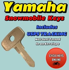 1970's Yamaha snowmobile keys Cut to Code spare replacement key codes 614 - 626